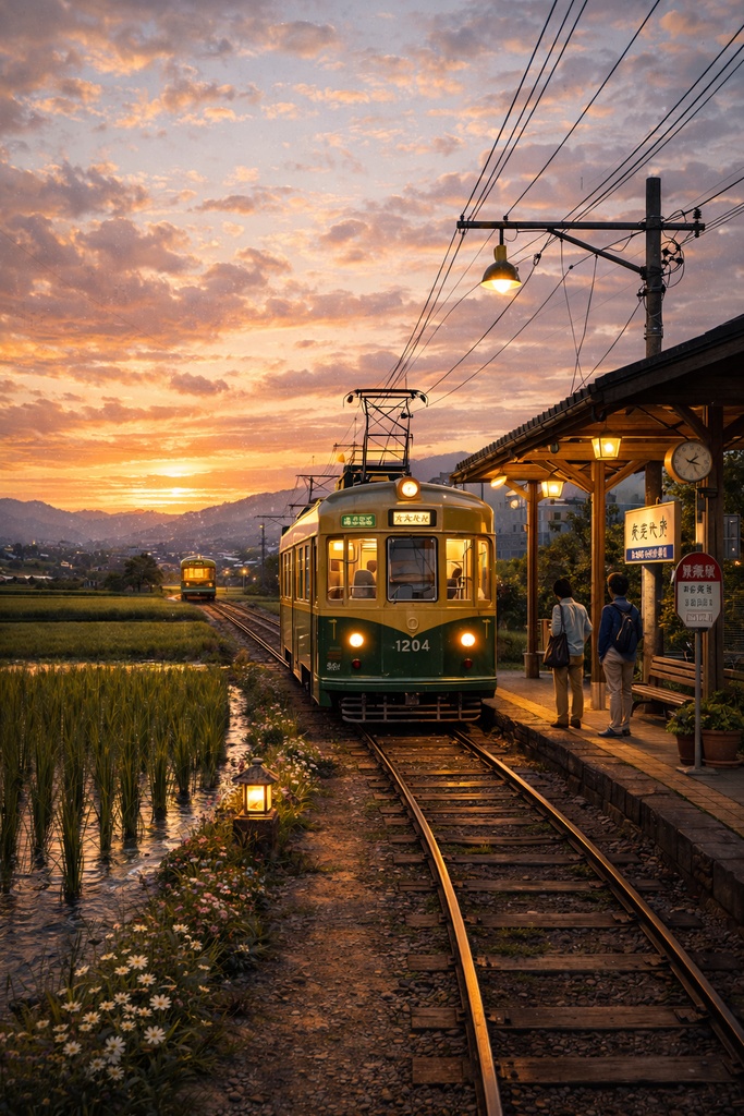 路面電車との遭遇
