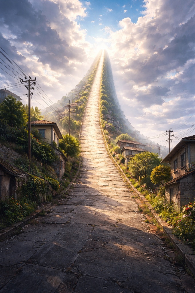 光に向かって進む