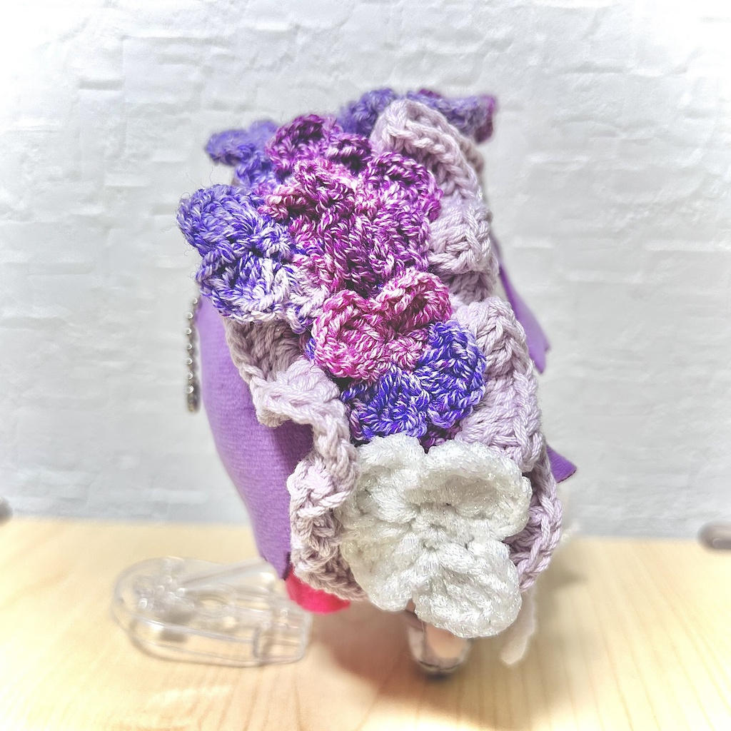 にじまるっと にじさんじ ヘッドドレス 紫陽花 編み物 ハンドメイド
