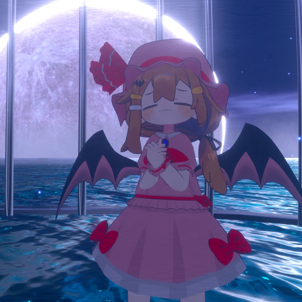 「まめひなた対応衣装」紅い月の吸血鬼衣装