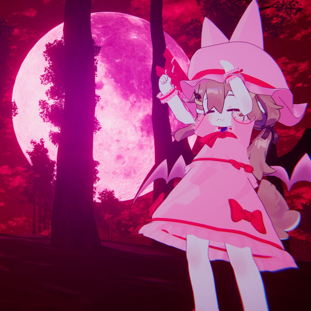 「まめひなた対応衣装」紅い月の吸血鬼衣装