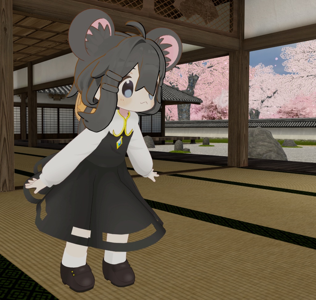 【まめひなた、ラスク、きなこ、ミルク Re対応】ナズーリン衣装+バスケット