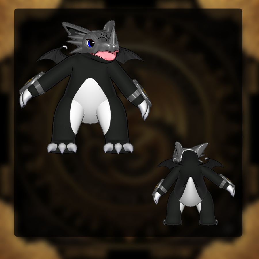 VRChat用オリジナル3Dモデル「令愛」ドラゴンのペットギミック付き 発売記念セール 3000 → 2000 8/7まで