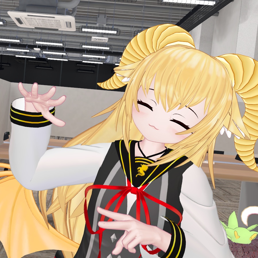 VRChat用オリジナル3Dモデル「令愛」ドラゴンのペットギミック付き 発売記念セール 3000 → 2000 8/7まで