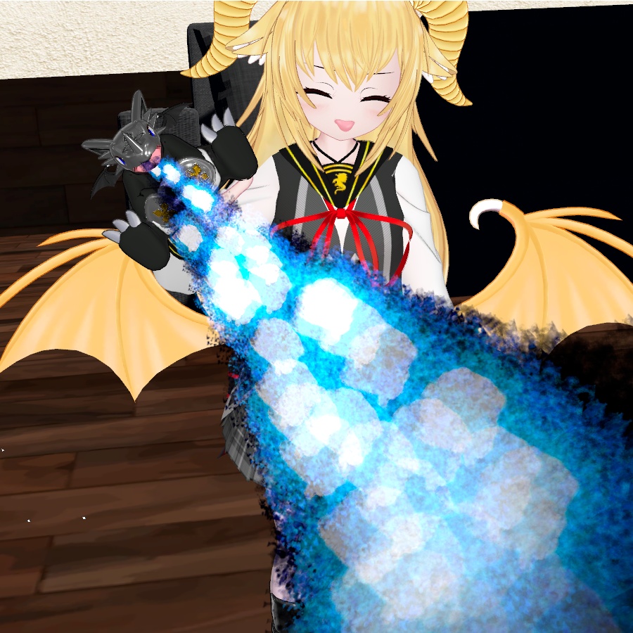 VRChat用オリジナル3Dモデル「令愛」ドラゴンのペットギミック付き 発売記念セール 3000 → 2000 8/7まで