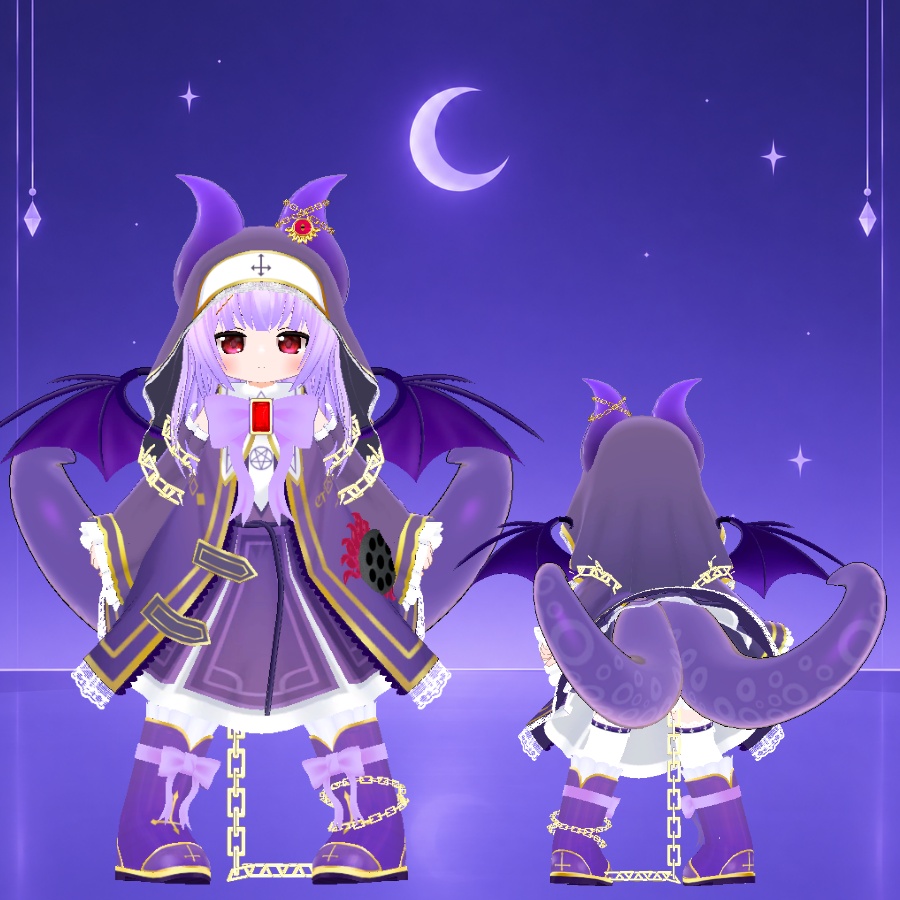 VRChat用オリジナル3Dモデル「邪教ちゃん」まめふれんず対応衣装有 10/26発売予定