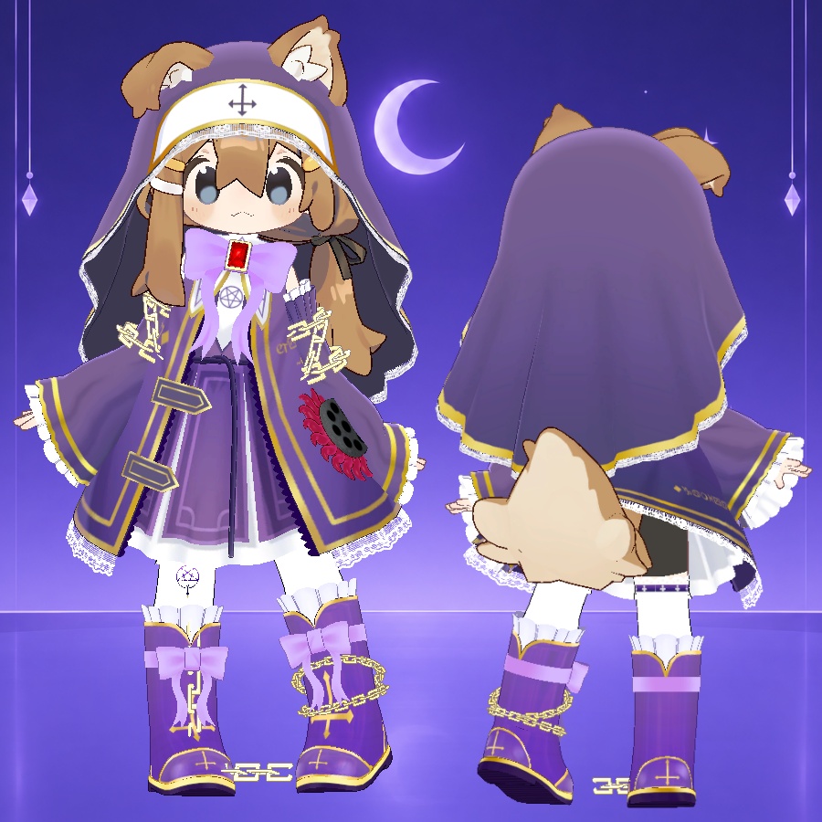 VRChat用オリジナル3Dモデル「邪教ちゃん」まめふれんず対応衣装有 10/26発売予定