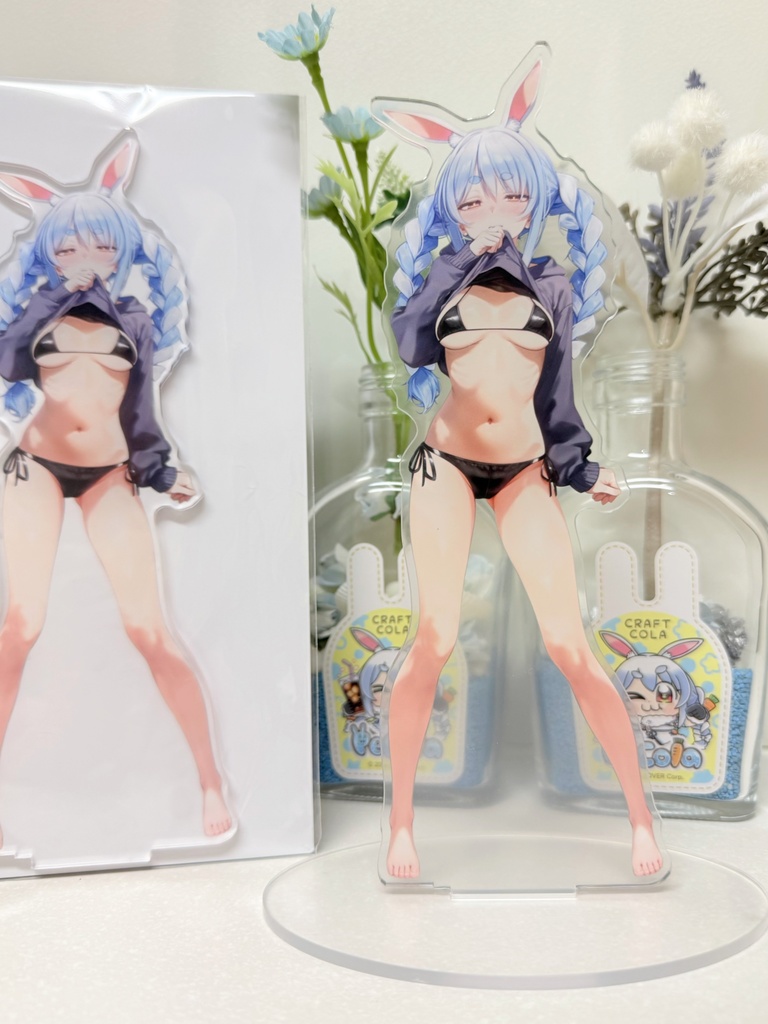 ホロクル11th　ホロライブ　兎田ぺこら　アクリルスタンド　ビキニパーカー 非公式】兎田ぺこら アクリルスタンド（黒ビキニパーカー） - くとぅる