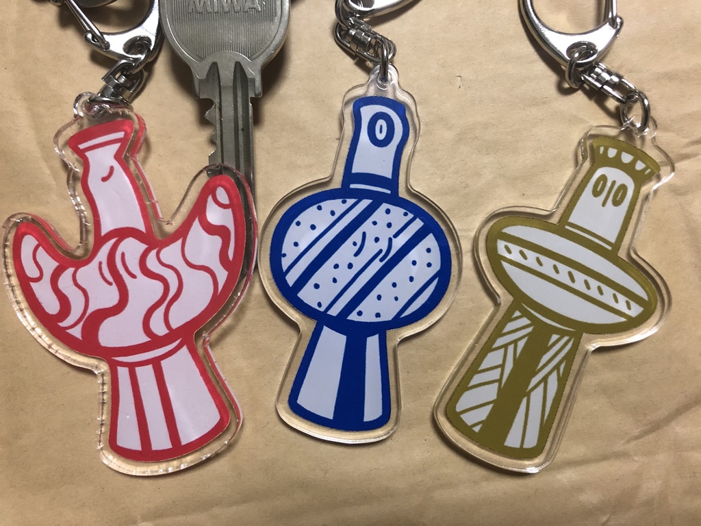 ミュケナイテラコッタアクキー(Ψ,Φ,Τ型)