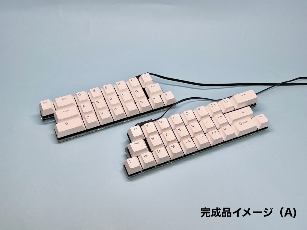 Killer Whale 分割キーボード 完成品 フルセット Type-C