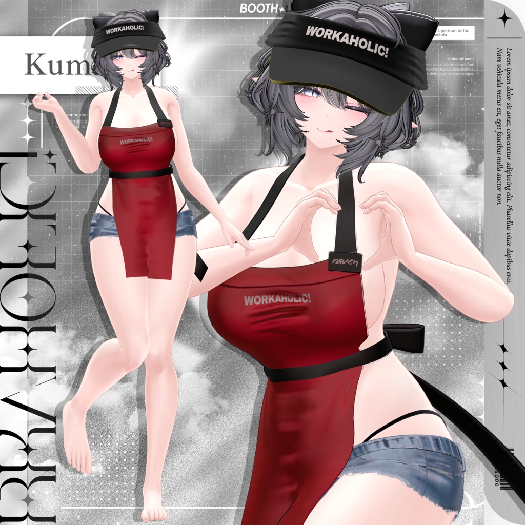 【リリースセール中❤️】【5アバター対応】 ☕🍔Workaholic!💞💕