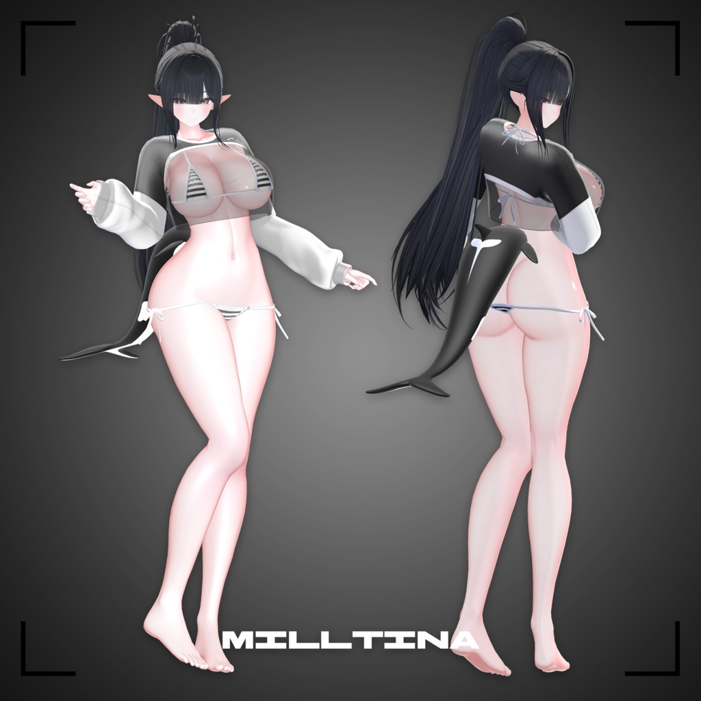 ❤️リリース記念セール中💕【5アバター対応】💞💕Killer_Whale🐋💦