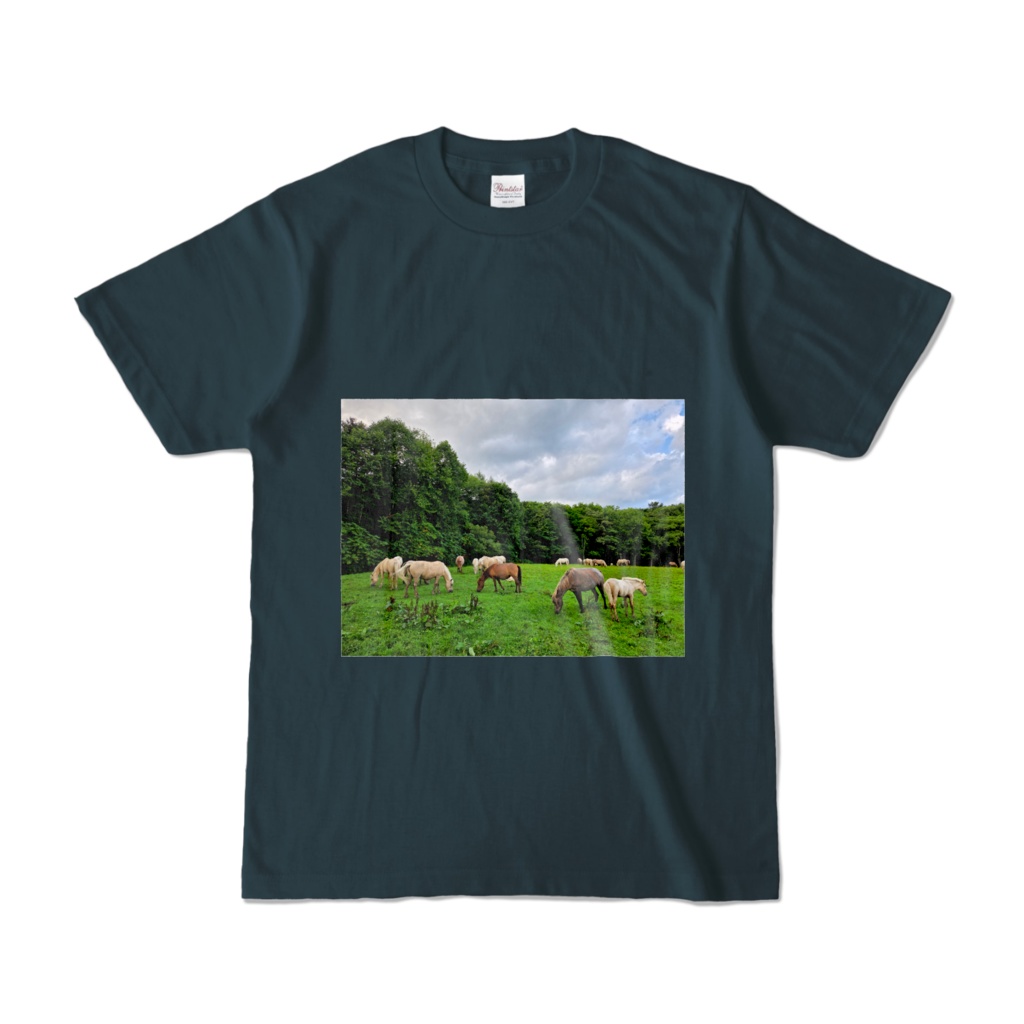 夏の牧場Tシャツ(デニム)