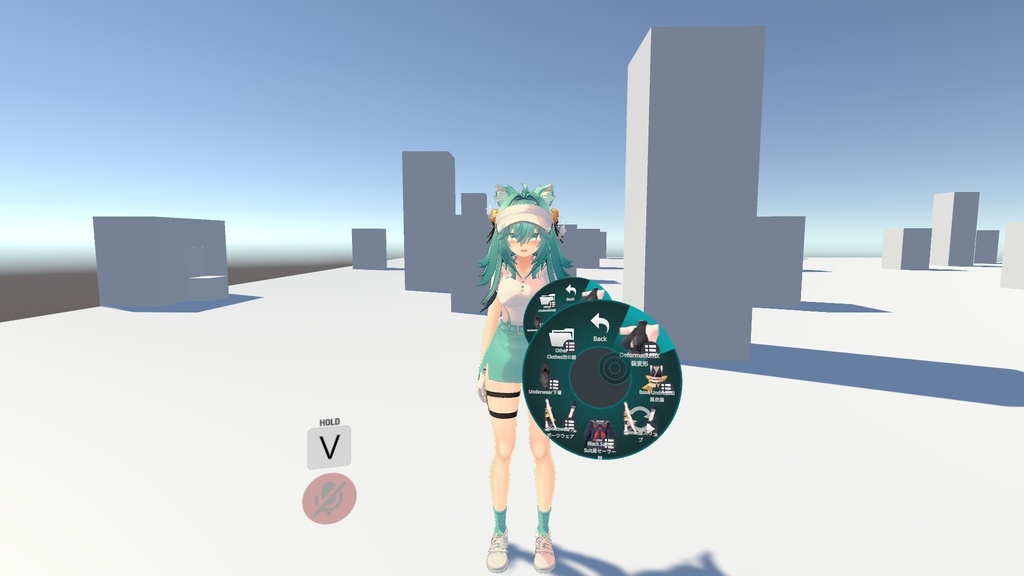 (SDK FIX) Rindo竜胆用のFX/表情/服の設定/外観の変化/DPSインストール設定/足コントローラー同梱メニュー (ver 1.4更新)