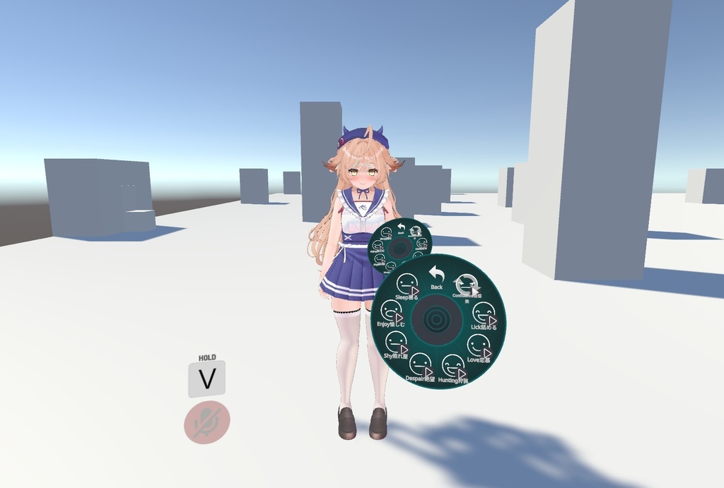 (SDK FIX) RorenローレンのFX/表情/服の設定/外観の変化/DPSインストール設定/コントローラー同梱メニュー (ver 1.1更新)