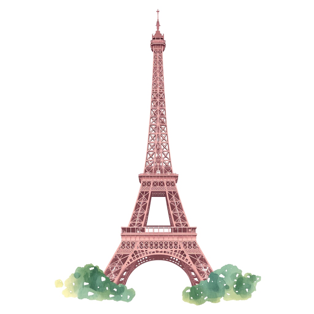 Pink Vintage Journey|アンティーク旅行クリップアート12点セット(ピンク)