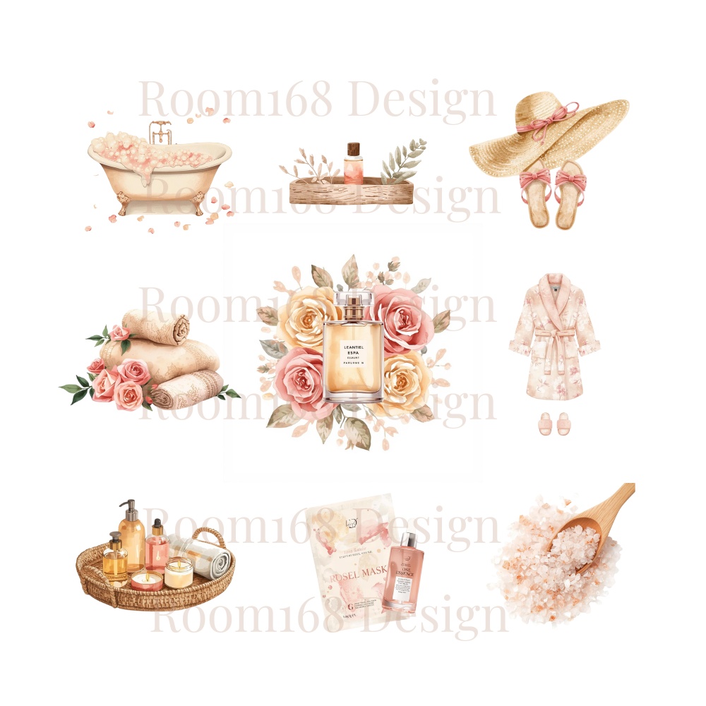 癒しのスパクリップアート コレクション 全24点(Canva用)