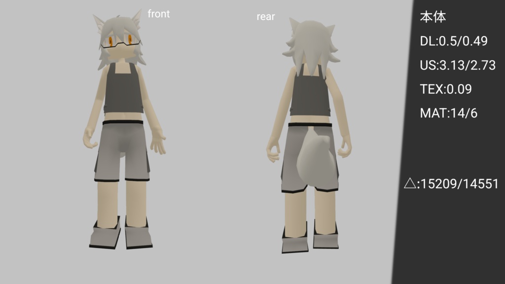 【VRChat対応オリジナル3Dモデル】KAG-T01 ルツハ