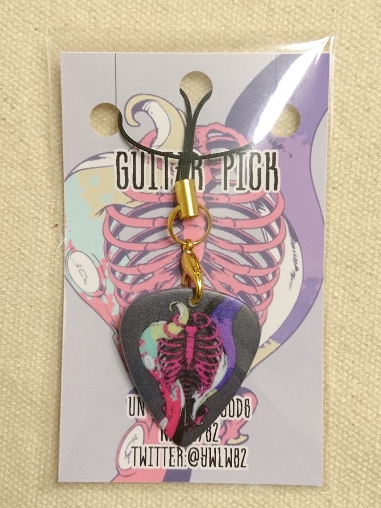 イカバンドイメージ ギターピックストラップ 【合食禁】