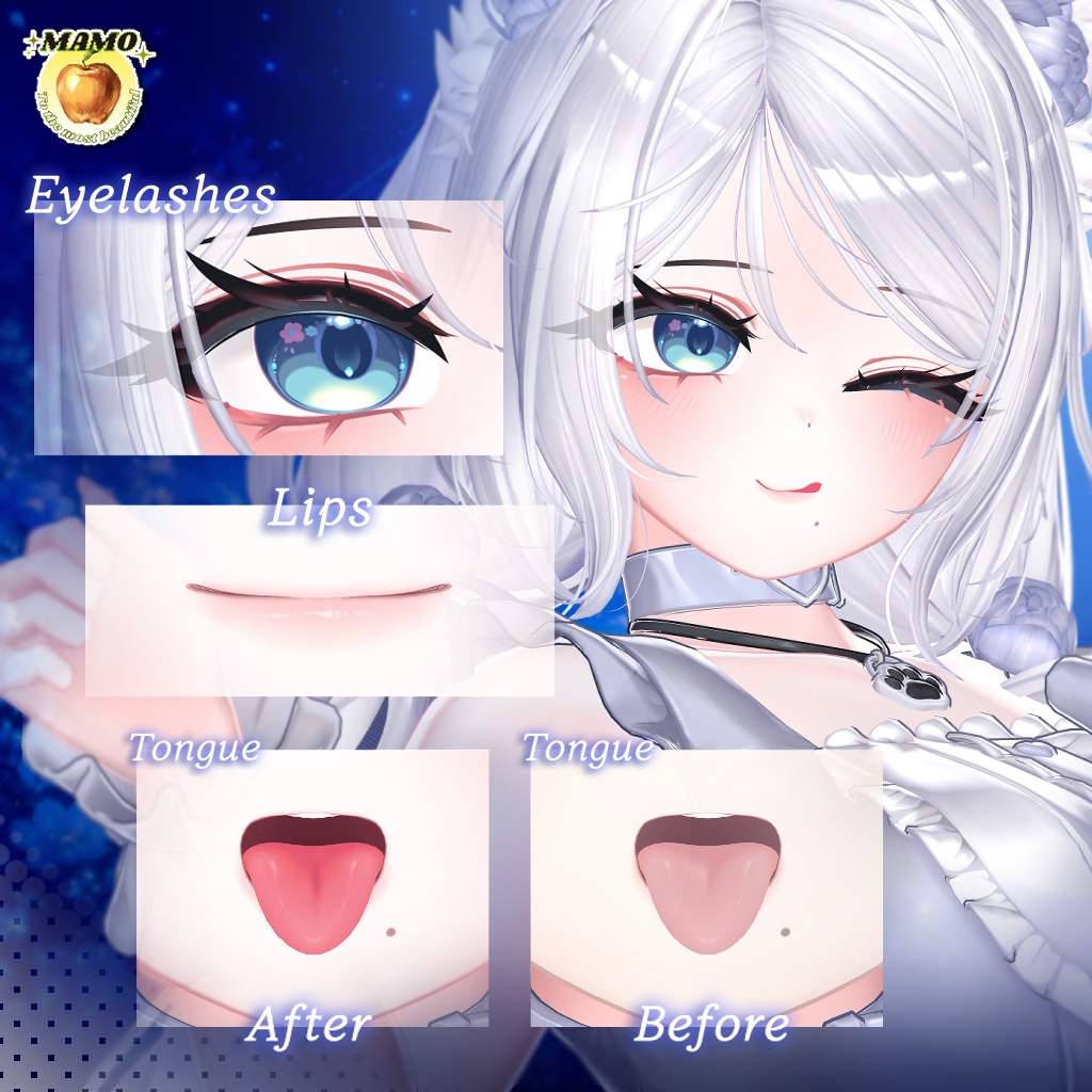 โ ๏ฝฅ๏พ๐บ๐๐๐๐๐๐ ๐ฉ๐๐๐๐๏ฝฅ๏พ โ____For KUMALY_(Make up + Body texture + Eye Texture + Face Blendshapes)