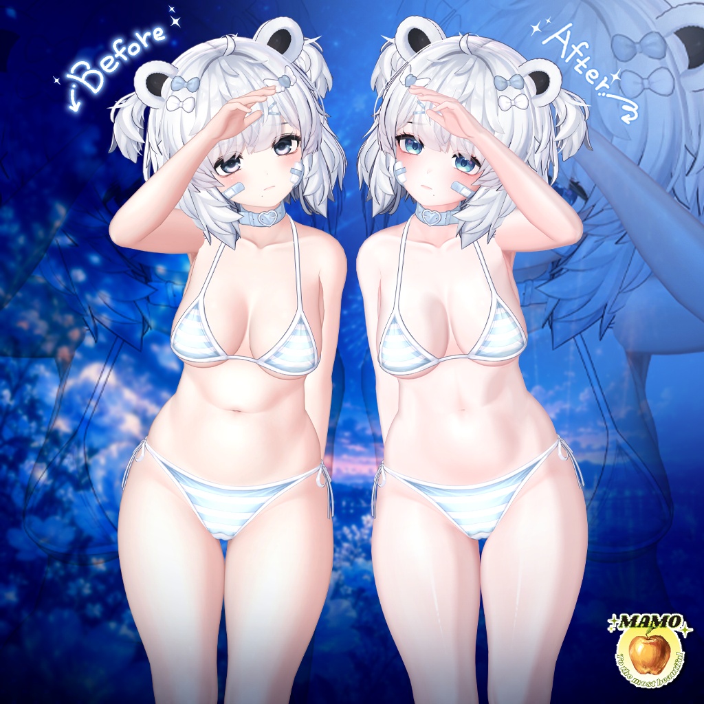 โ ๏ฝฅ๏พ๐บ๐๐๐๐๐๐ ๐ฉ๐๐๐๐๏ฝฅ๏พ โ____For KUMALY_(Make up + Body texture + Eye Texture + Face Blendshapes)