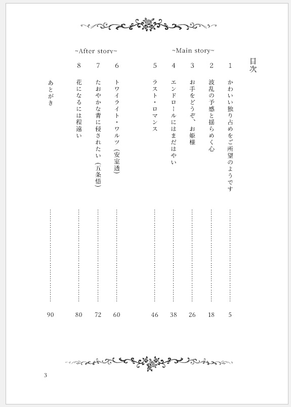 【クロスオーバー/五条・安室夢本】ラスト・ロマンス