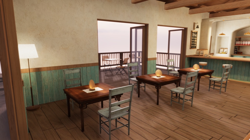 【VRC想定ワールド】CAFE