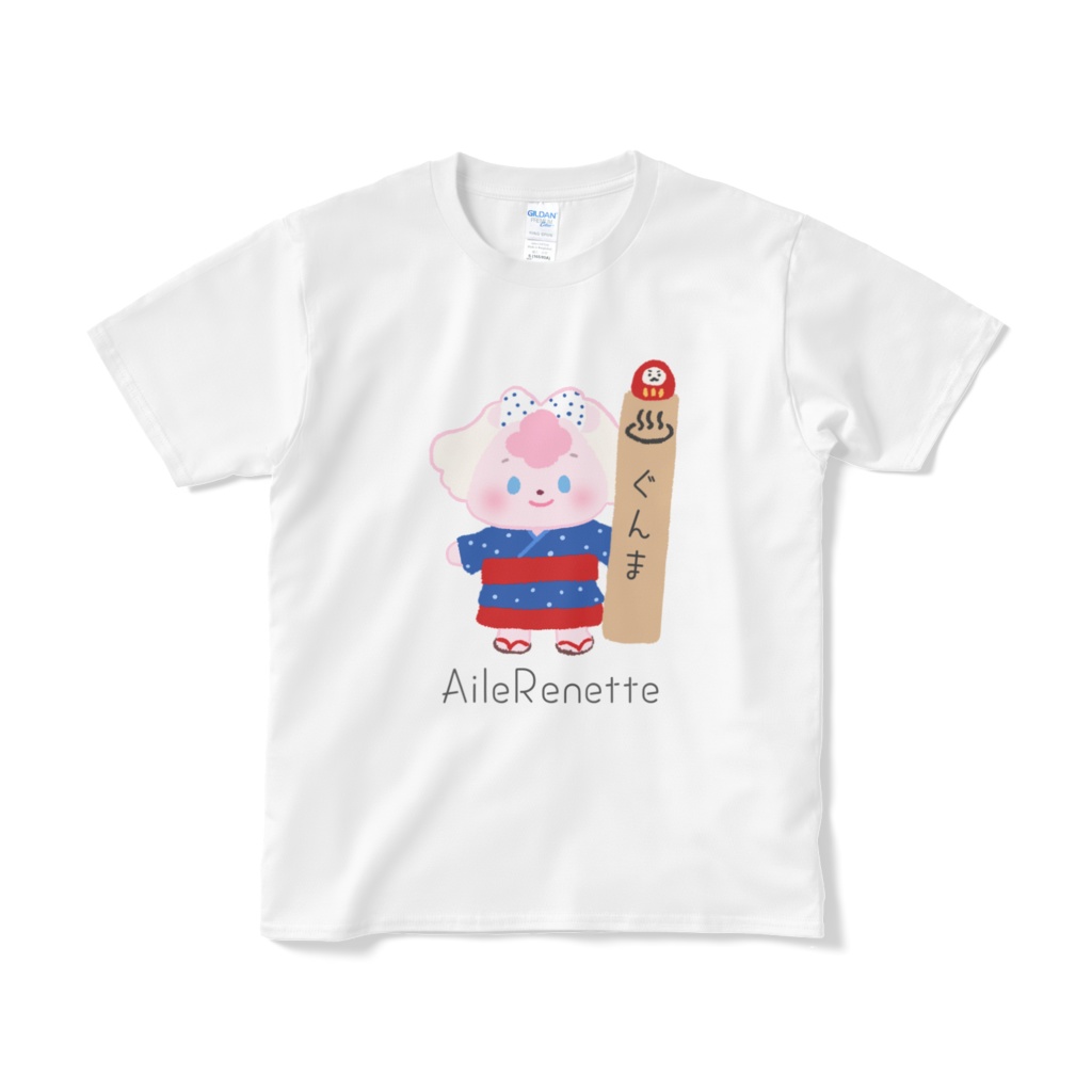 【受注】ぐんまだよ!えいるちゃむ!Tシャツ【ホワイト】