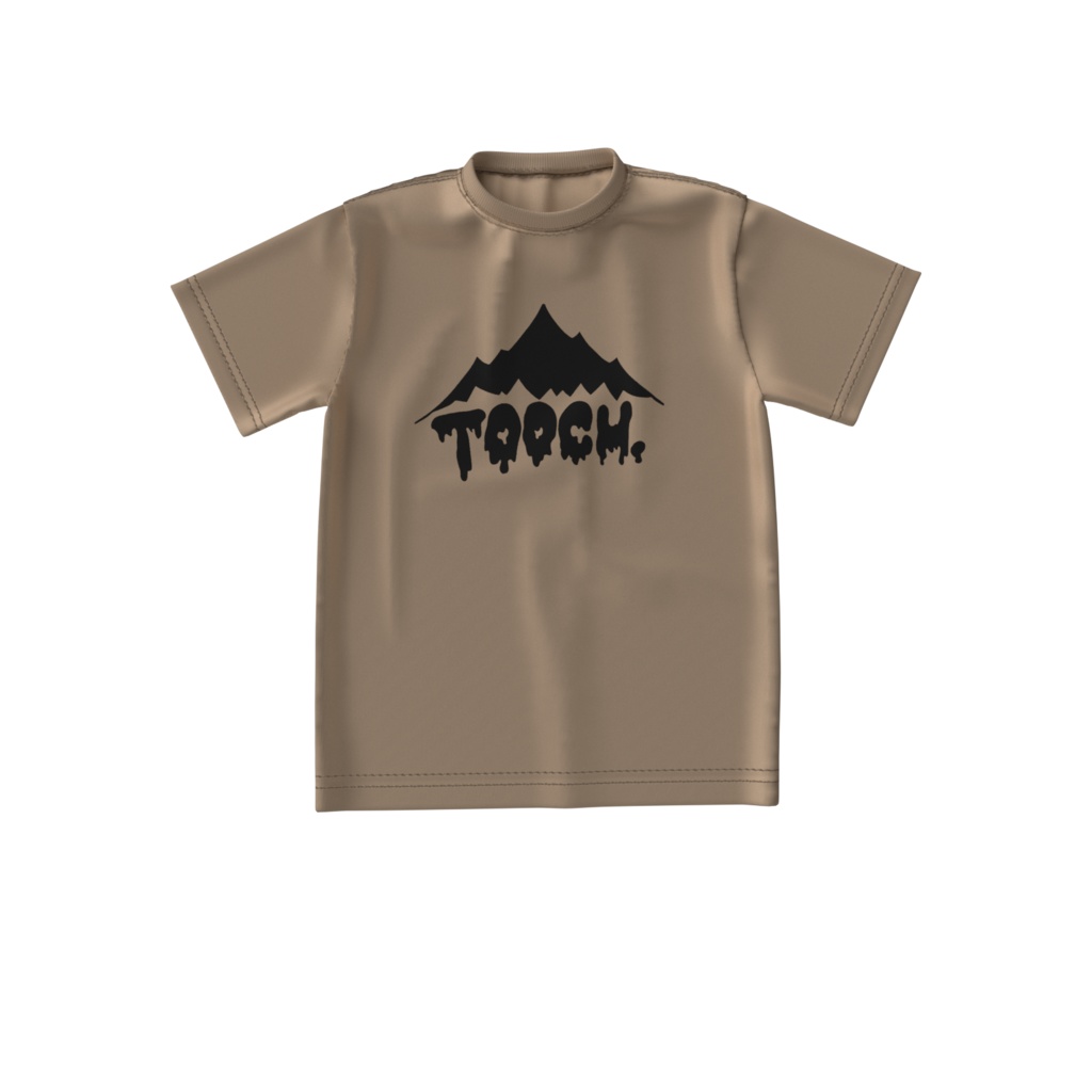 TOOCH.ロゴBIGシルエットTシャツ ベージュ
