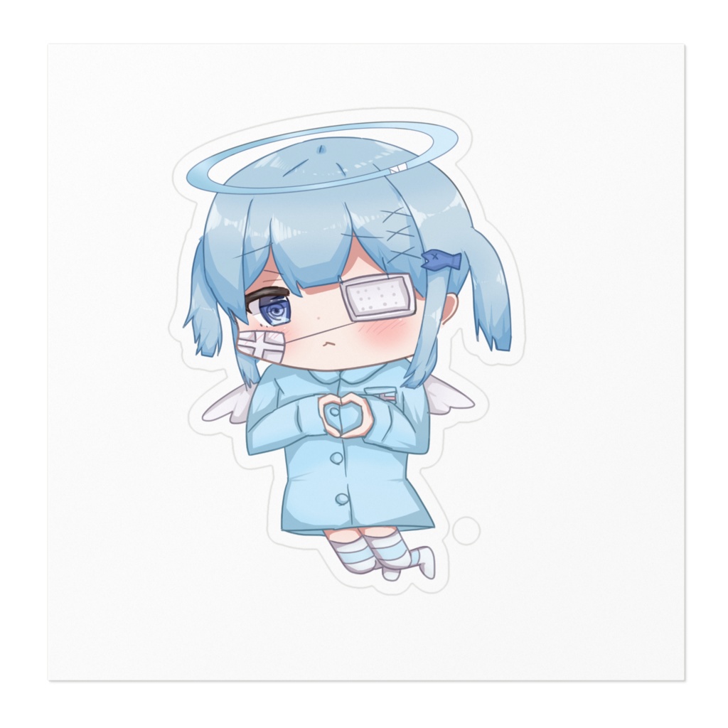 よわいさかなちゃんステッカー①