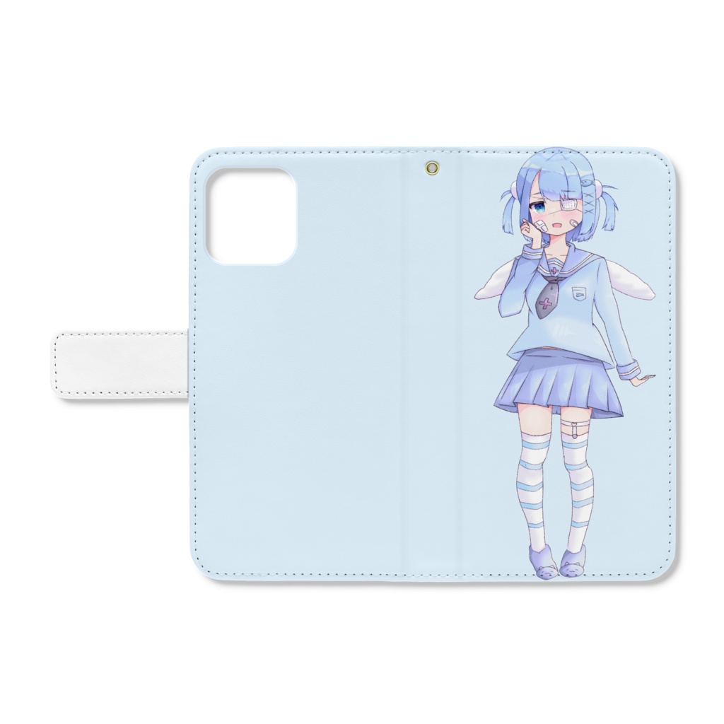 よわいさかな 1周年 手帳型iphone12/12 Pro カバー