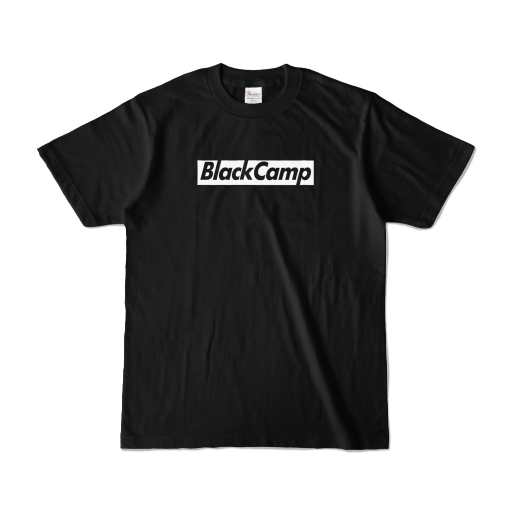 Tシャツ - BLACK CAMPバナーロゴ黒