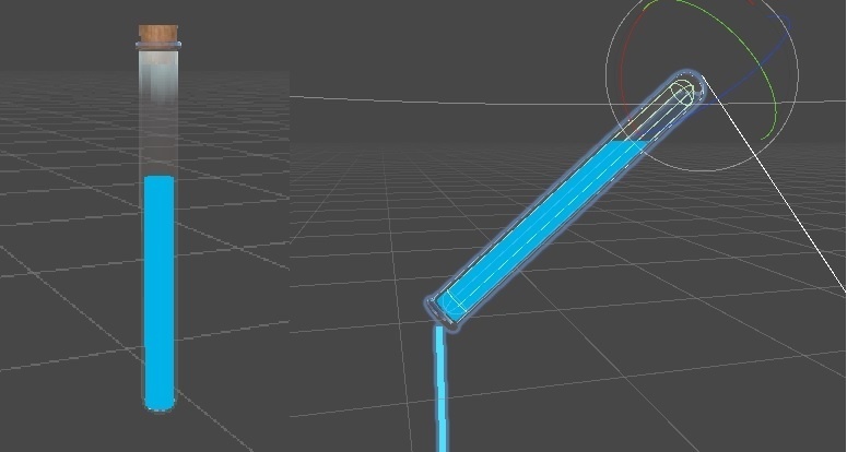【VRC想定】パーティクル入り試験管Ver1.0【導入動画有】