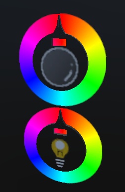 【無料】無段階カラー調整 ダイヤル式ツマミ【Udonギミック】