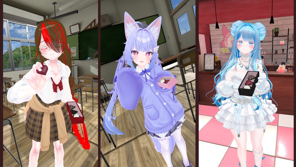 【ModularAvatar対応ギミック】チョコケースセット-ChocoCaseGimmick