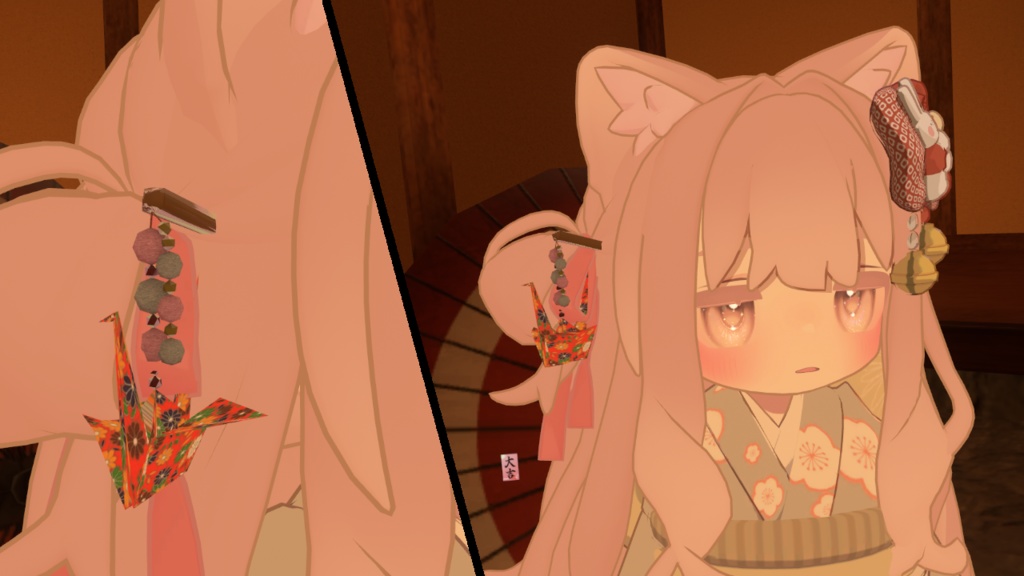 【ModularAvatar対応】餅花かんざし -MochihanaKanzasi-