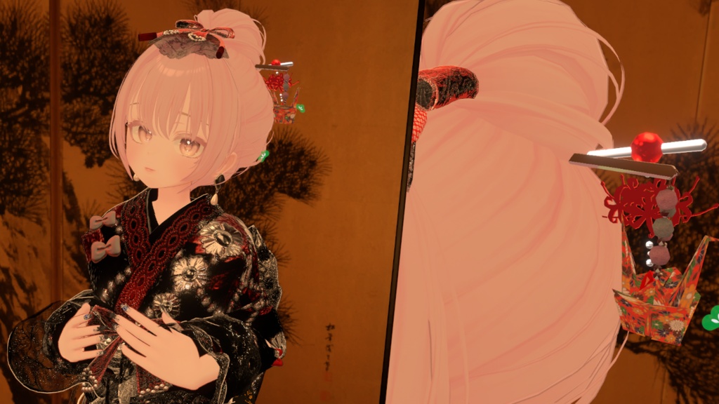 【ModularAvatar対応】餅花かんざし -MochihanaKanzasi-