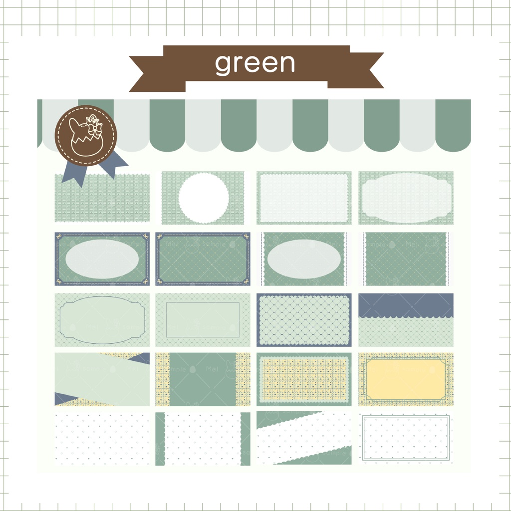 サムネイル背景パック Vol.2ハート カラー追加セット