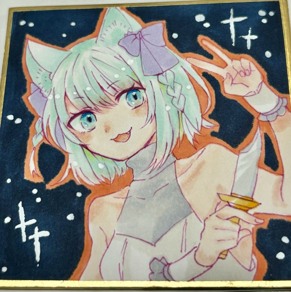 豆色紙(短剣ちゃん)