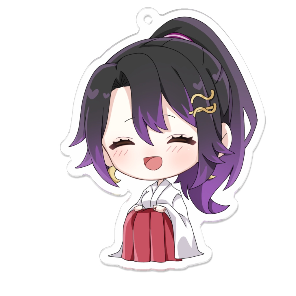 山本紫依巫女さんアクリルキーホルダー