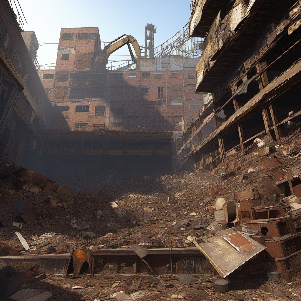 【TRPG/ゲーム素材】サイバーパンク・スラム街背景セット Vol.1