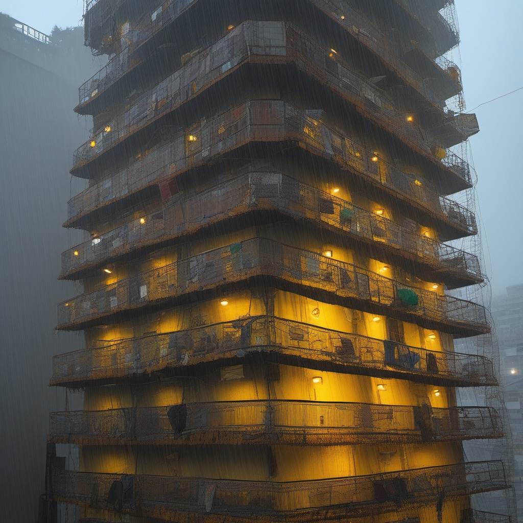 【TRPG/ゲーム素材】サイバーパンク・スラム街背景セット Vol.1