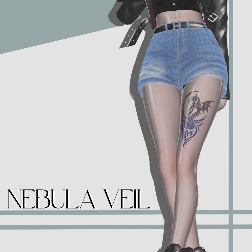 〖VRC〗Avatar Tatoo texture ” NEBULA VEIL