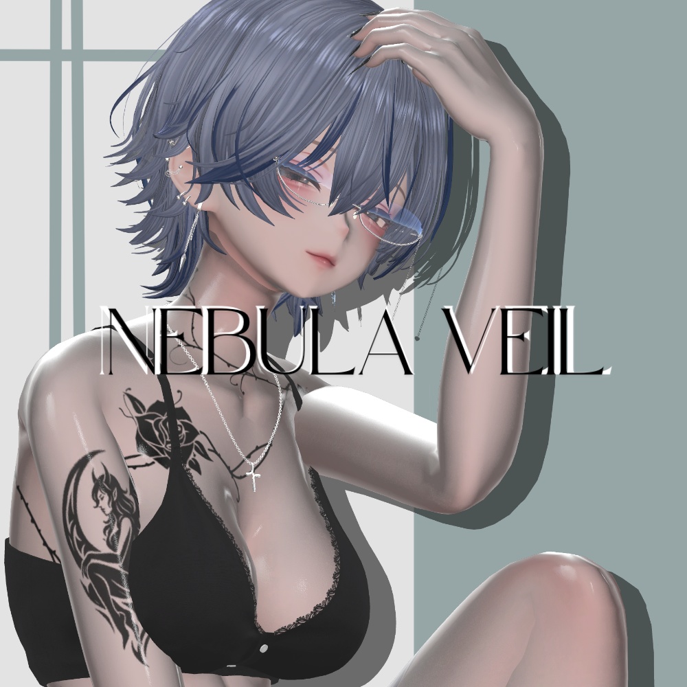 〖VRC〗Avatar Tatoo texture ” NEBULA VEIL