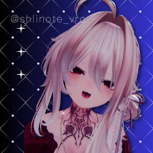 〖VRC〗Avatar Tatoo texture ” Rosa Nocturna Crest