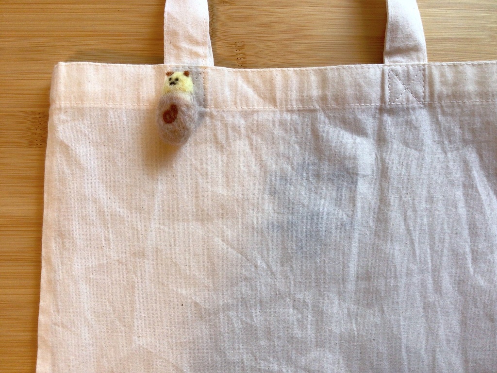 ミニブローチ2コセット きのことカタツムリの妖精