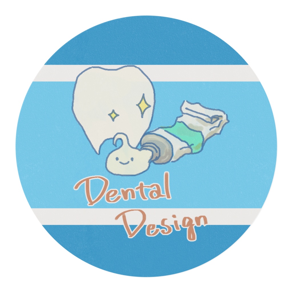 歯みがきマスキングテープ青 15mm×100mm