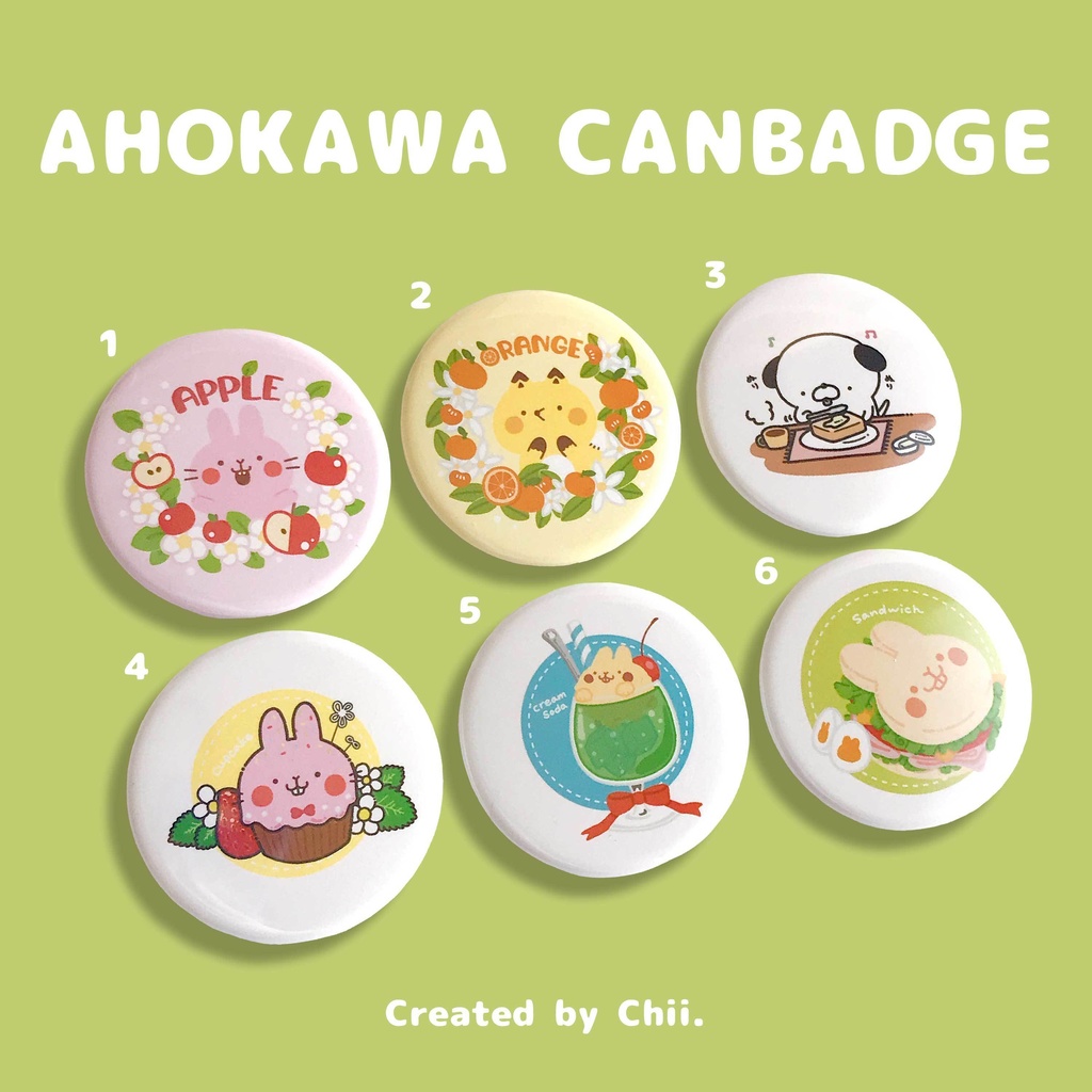 ☀️🐶44mmキャラクター缶バッジ【5種】