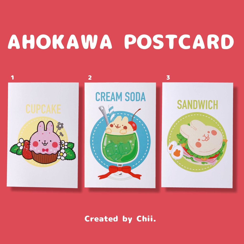 ☀︎フードイラストポストカード