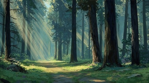 【高画質】ファンタジーゲーム風 背景画像パック|森・草原・遺跡の風景(8枚)